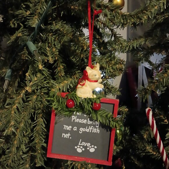 Holiday Cat Ornaments Set of 5 EUC - Picture 4 of 6